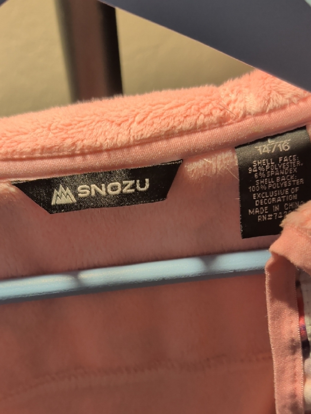 Snozu Pink and Purple Tie-Dye Bomber Jacket with Hood - Picture 3 of 3